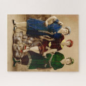 rond 1910 Atlantic City zwemmen schoonheden RPPC Legpuzzel (Horizontaal)