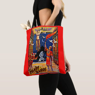 rond 1920 Handy-Bandy goochelaar poster Tote Bag