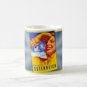 rond 1950 Oostenrijk reisposter MCM Koffiemok