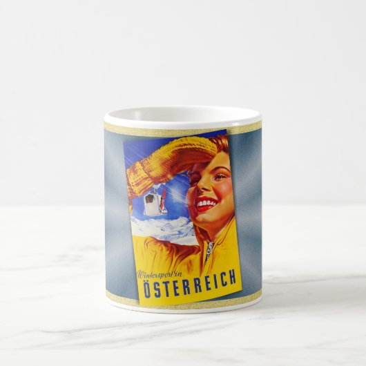 rond 1950 Oostenrijk reisposter MCM Koffiemok (Center)