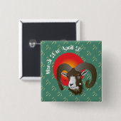 Rond 21 maart tot 20 april Button (Voorkant /achterkant)