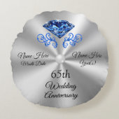 Rond 65e Jubileum met wielerronde tong Rond Kussen (Voorkant)