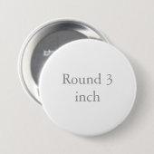 Rond, 7,62 cm ronde button 7,6 cm (Voorkant /achterkant)