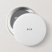 Rond, 7,62 cm ronde button 7,6 cm (Voorkant /achterkant)