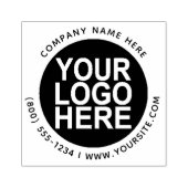 Rond Aangepaste Uw Bedrijf Logo met Aangepaste Tek Rubberstempel (Afrduk)