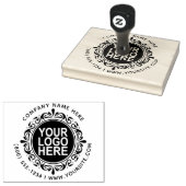 Rond Aangepaste Uw Bedrijf Logo met Aangepaste Tek Rubberstempel (Gestempeld)
