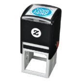 Rond Aangepaste Uw Bedrijf Logo met Aangepaste Tek Zelfinktende Stempel (Product)