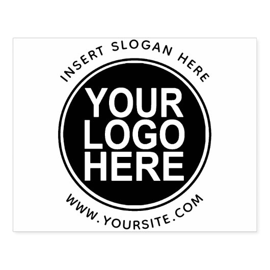 Rond Aangepaste Uw Bedrijf Logo Rubberstempel (Afrduk)