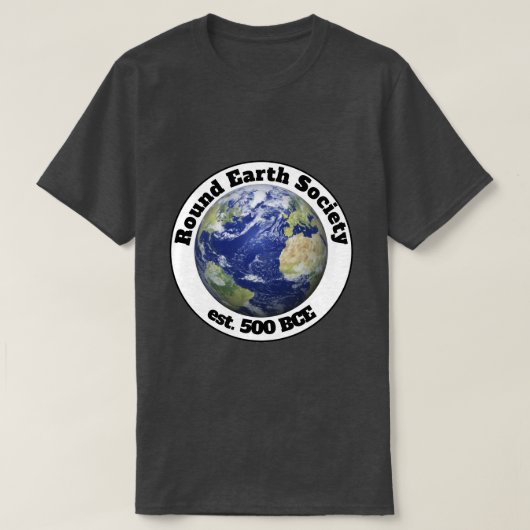 rond aarde-samenleving t-shirt (Design voorkant)