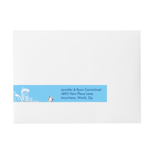 Rond Adresetiketten rubberen ruggengraat Adreslabel Wikkel (Voorkant)