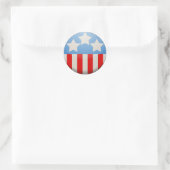 Rond Amerika Sticker (Tas)