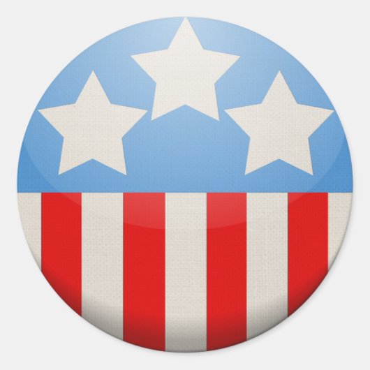 Rond Amerika Sticker (Voorkant)