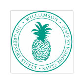Rond Ananas Retouradres Zelfinktende Stempel (Design)