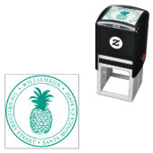 Rond Ananas Retouradres Zelfinktende Stempel (In situ)