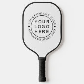 Rond bedrijf: zwart/wit Logo Pickleball Paddle (Voorkant)