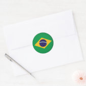 Rond Brazilië Ronde Sticker (Envelop)