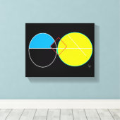 rond cirkelvormig canvas (Insitu (Houten vloer))