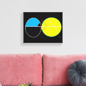 rond cirkelvormig canvas (Insitu (Woonkamer))