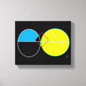 rond cirkelvormig canvas (Voorkant)