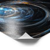 Rond de Abstracte Foto's van de Wereld Foto Afdruk (Hoek)