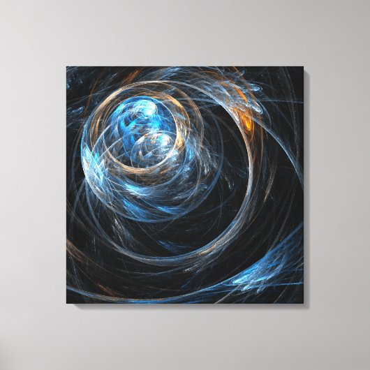 Rond de Abstracte Kunst Wrapped Druk van het Canva Canvas Afdruk (Voorkant)