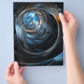 Rond de Abstracte kunstbrochure van de wereld Flyer (Hand)