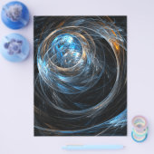 Rond de Abstracte kunstbrochure van de wereld Flyer (Enkel)