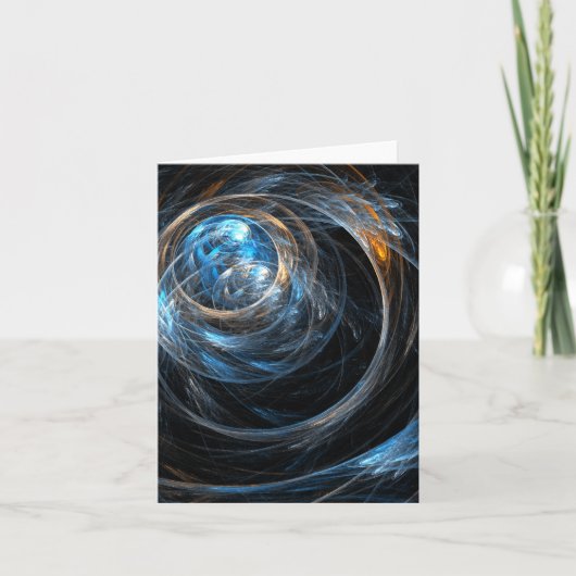 Rond de Abstracte World Art Note Card Kaart (Voorkant)