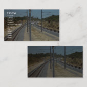 Rond de Bend brandt de Beach Railroad Bridge in Cu Visitekaartje (Voorkant / Achterkant)