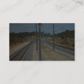 Rond de Bend brandt de Beach Railroad Bridge in Cu Visitekaartje (Achterkant)