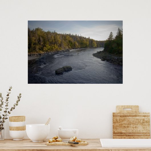 Rond de bocht van de fijne kunstafdruk poster (Keuken)