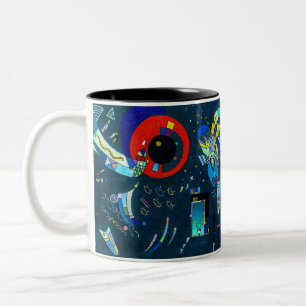 Rond de Cirkel - Kandinsky Tweekleurige Koffiemok