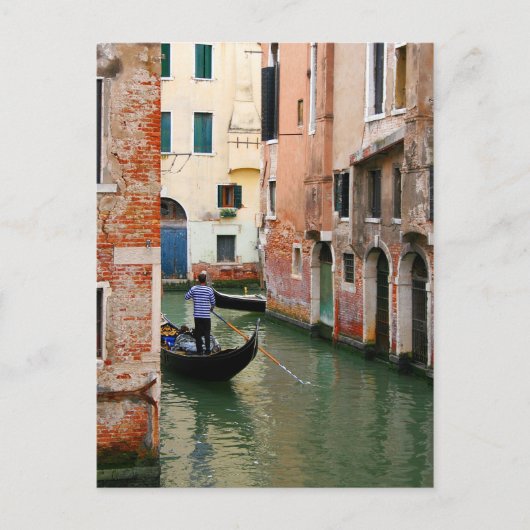 Rond de Corner Gondolier Briefkaart (Voorkant)