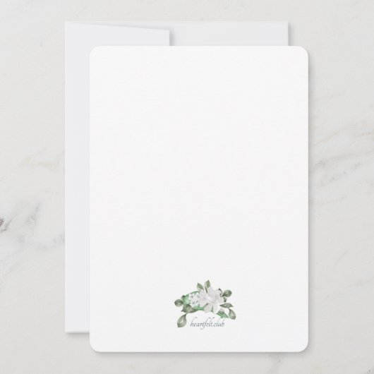 Rond de Groene Uitnodiging van het Vrijgezellenfee (Achterkant)