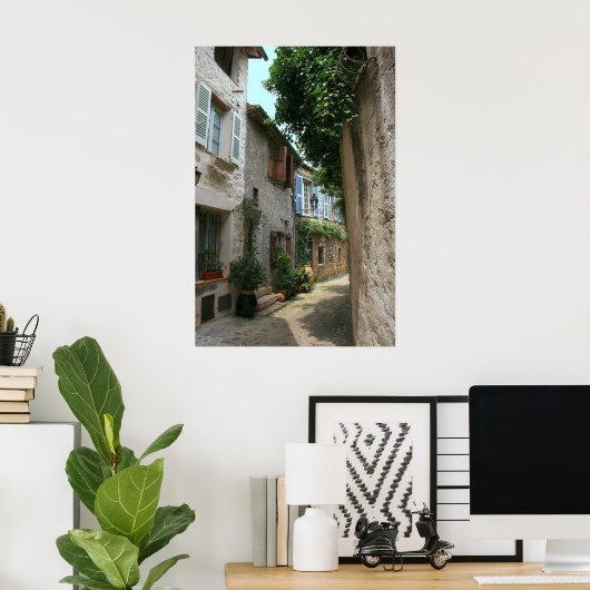 Rond de hoek poster (Thuiskantoor)