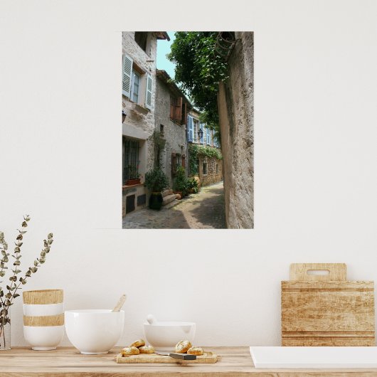 Rond de hoek poster (Keuken)