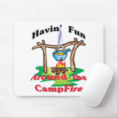 Rond de kampvuur muismat (Met muis)