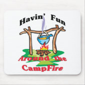 Rond de kampvuur muismat (Voorkant)