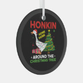 Rond de kerstboom glas ornament (Voorkant Rechts)