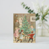 Rond de kerstboom lopen door Jenny Nystrom Briefkaart (Staand voorkant)