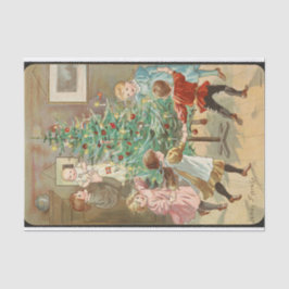 Rond de kerstboom lopen door Jenny Nystrom Tissuepapier