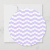 Rond de klok Bruids Douche Uitnodiging Lavendel (Achterkant)