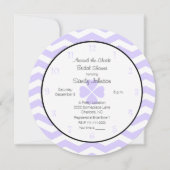 Rond de klok Bruids Douche Uitnodiging Lavendel (Voorkant)