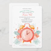 Rond de klok Vrijgezellenfeest Kaart (Voorkant / Achterkant)