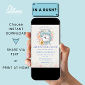 Rond de klok Vrijgezellenfeest Kaart