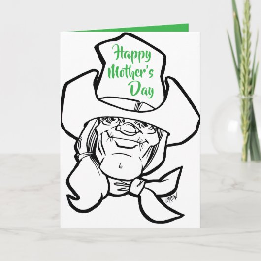 Rond de kudde Cowgirl #160331 Moederdag Kaart (Voorkant)