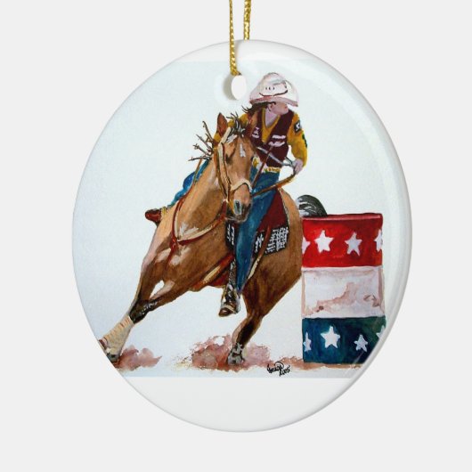 Rond de loop keramisch ornament (Links)