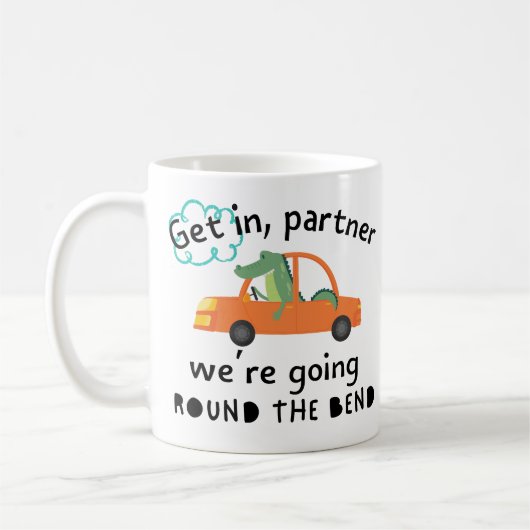 Rond de mentale bocht koffiemok (Links)