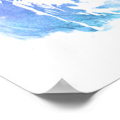 Rond de nacht van de waterverf van de rendy wijze  poster (Hoek)