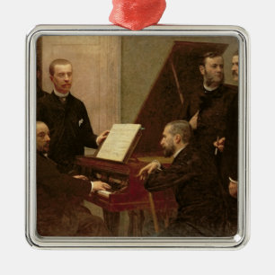 Rond de Piano, 1885 Metalen Ornament